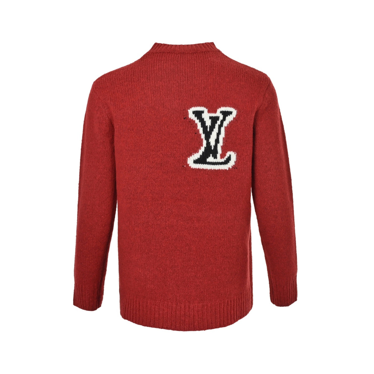 Louis Vuitton 25Fw front and back jacquard large logo crew neck sweater