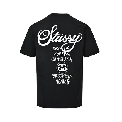 Stussy world tour printed short sleeves