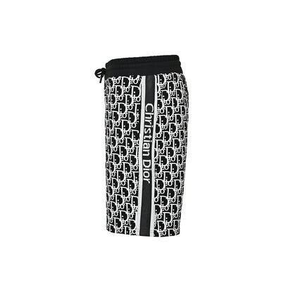 Dior 26ss all-over printed floral side web shorts