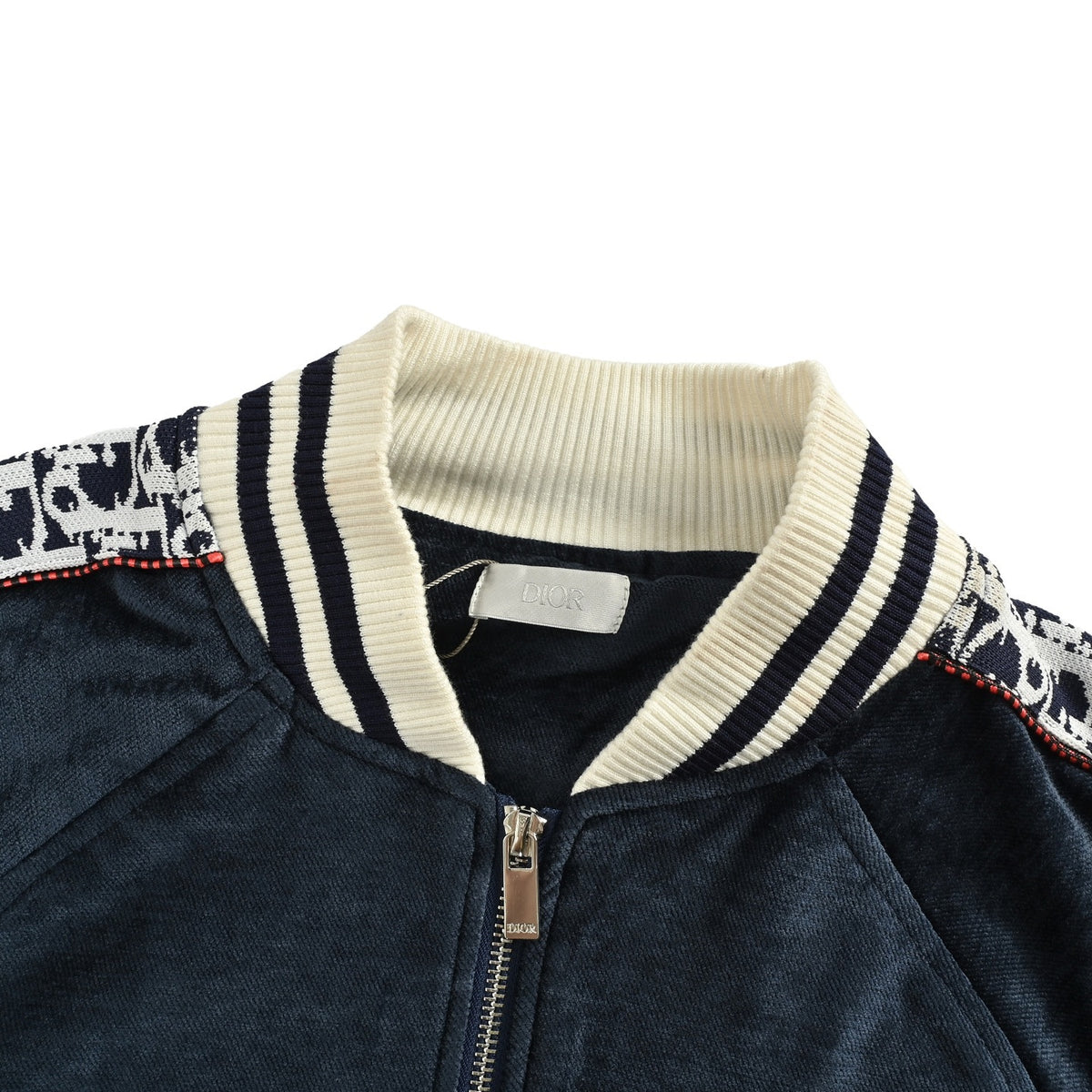 Dior KAWS joint Year of the Snake limited edition webbing embroidered baseball jacket