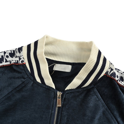Dior KAWS joint Year of the Snake limited edition webbing embroidered baseball jacket