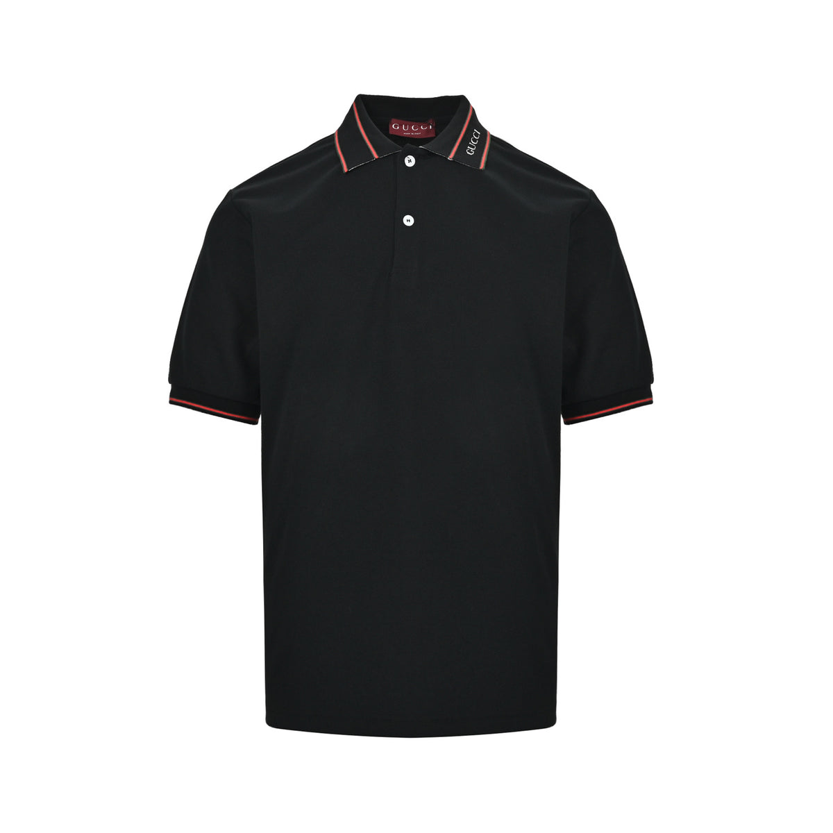Gucci collar ribbed jacquard Polo short sleeves