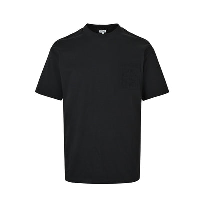 Loewe/Luo Yiwei pocket embossed logo logo short sleeves