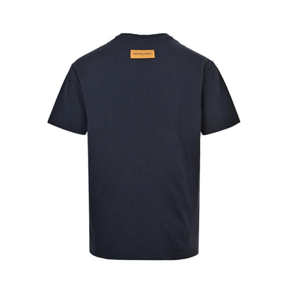 Louis Vuitton Presbyopia Map Graffiti Blue Short Sleeve