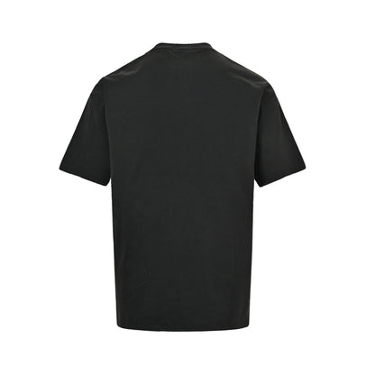 Dior 26ss pony embroidered badge printed short sleeves