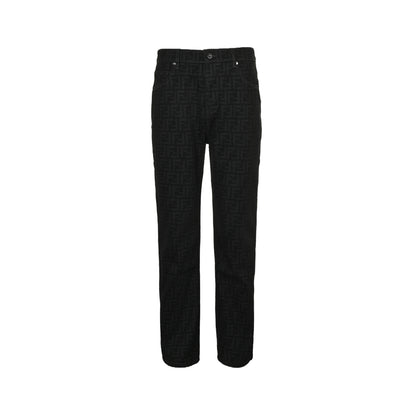 Fendi full printed FF suit jeans
