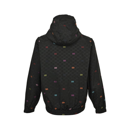Gucci colorful jacquard GG canvas patchwork jacket