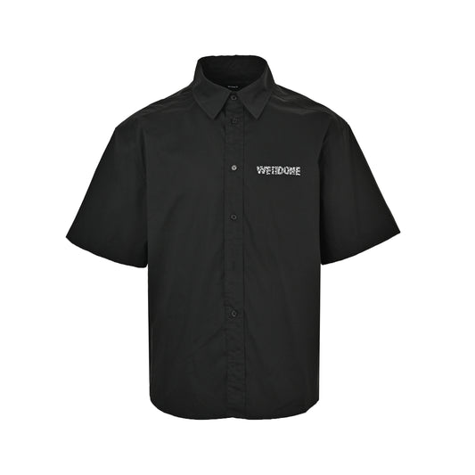 We11Done hot diamond logo short-sleeved shirt