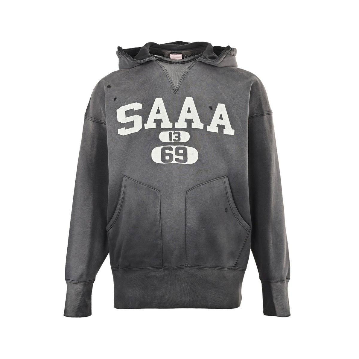 SAINT MICHAEL 25Fw SAAA printed hooded sweatshirt