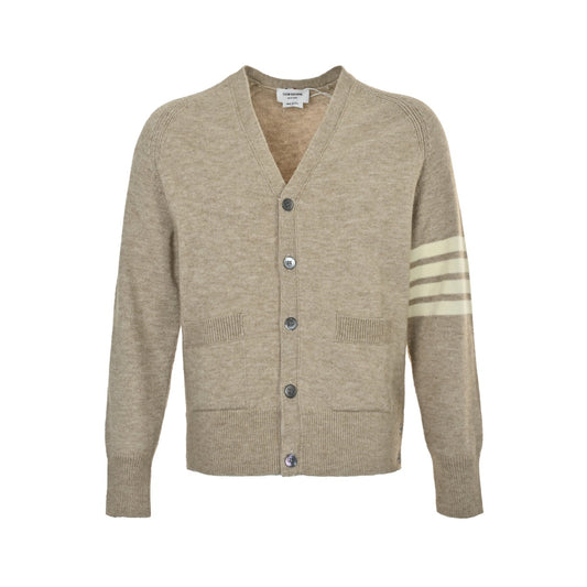 Thom Browne/Thom Brown four-bar wool cardigan sweater