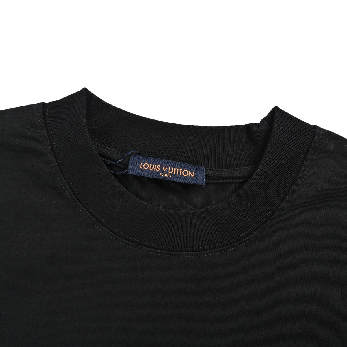 Louis Vuitton afterimage four-leaf clover embroidered round neck short sleeves