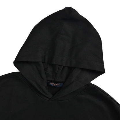 Louis Vuitton embossed letter hooded sweatshirt