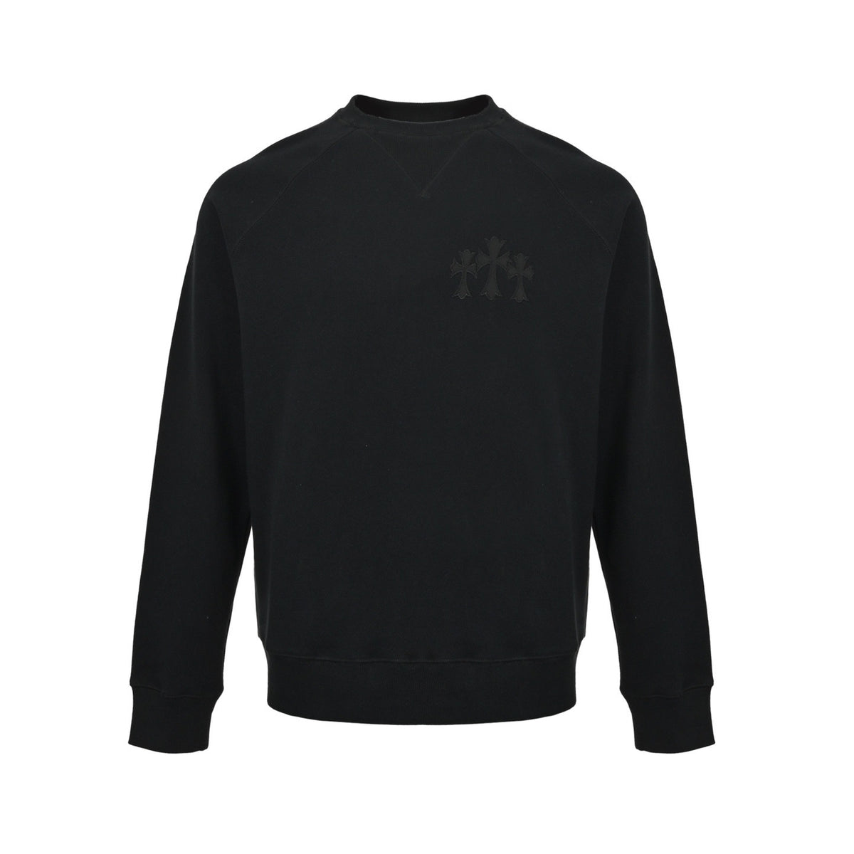 Chrome Hearts/Chrome Heart 25Fw logo Sanskrit embroidered crew neck sweatshirt