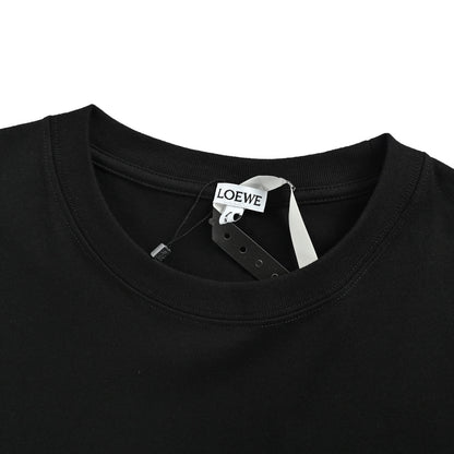 Loewe/Loewei double-layer pocket embroidered short sleeves