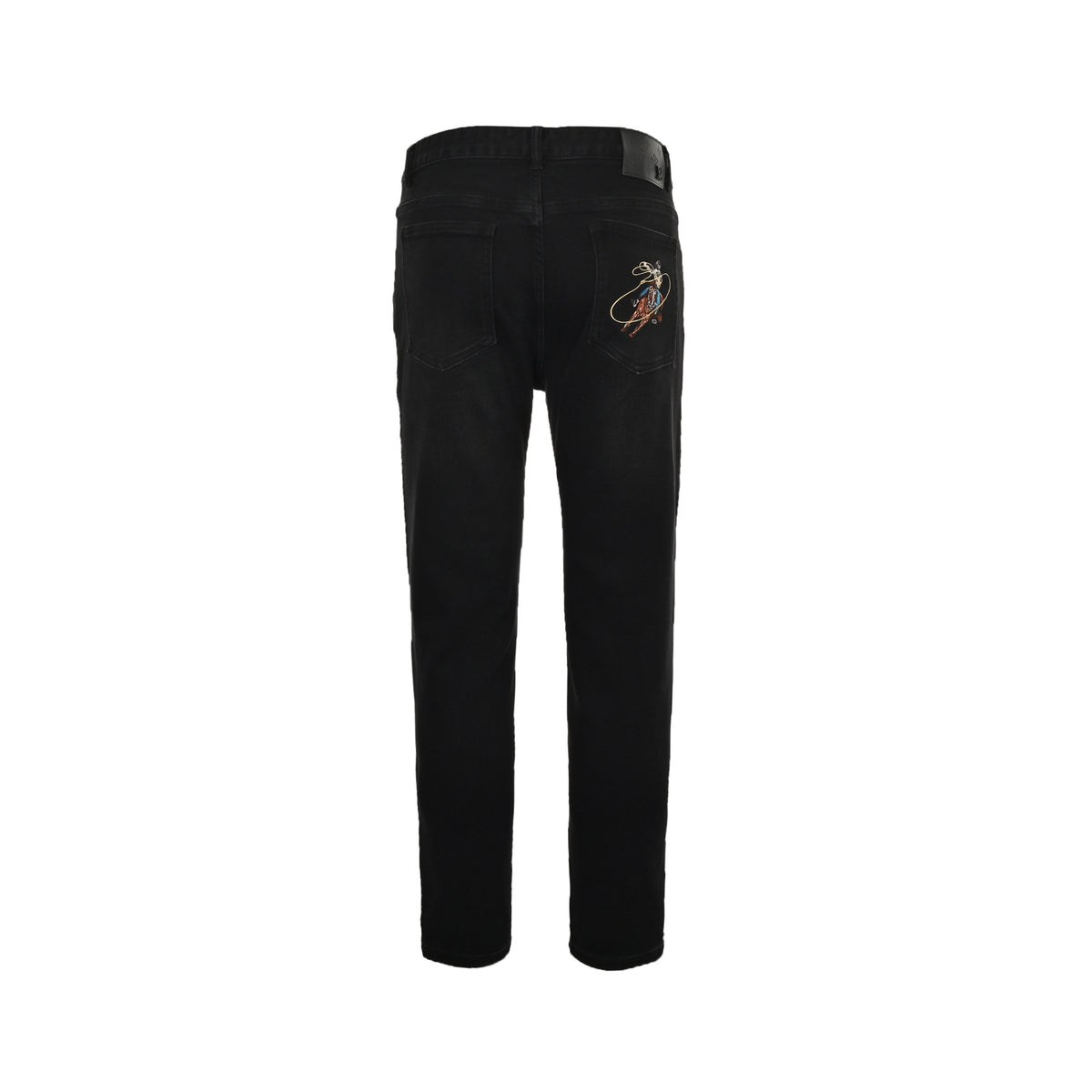 LouisVuitton/Louis Vuitton back pocket western denim embroidered jeans