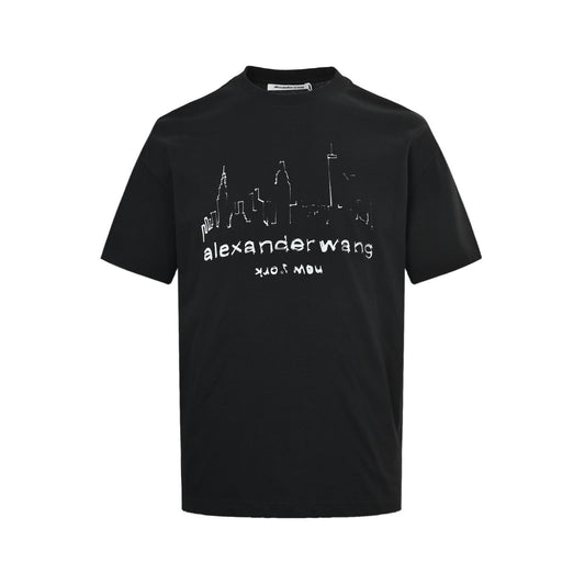 Alexander Wang sketch city letter print short sleeves