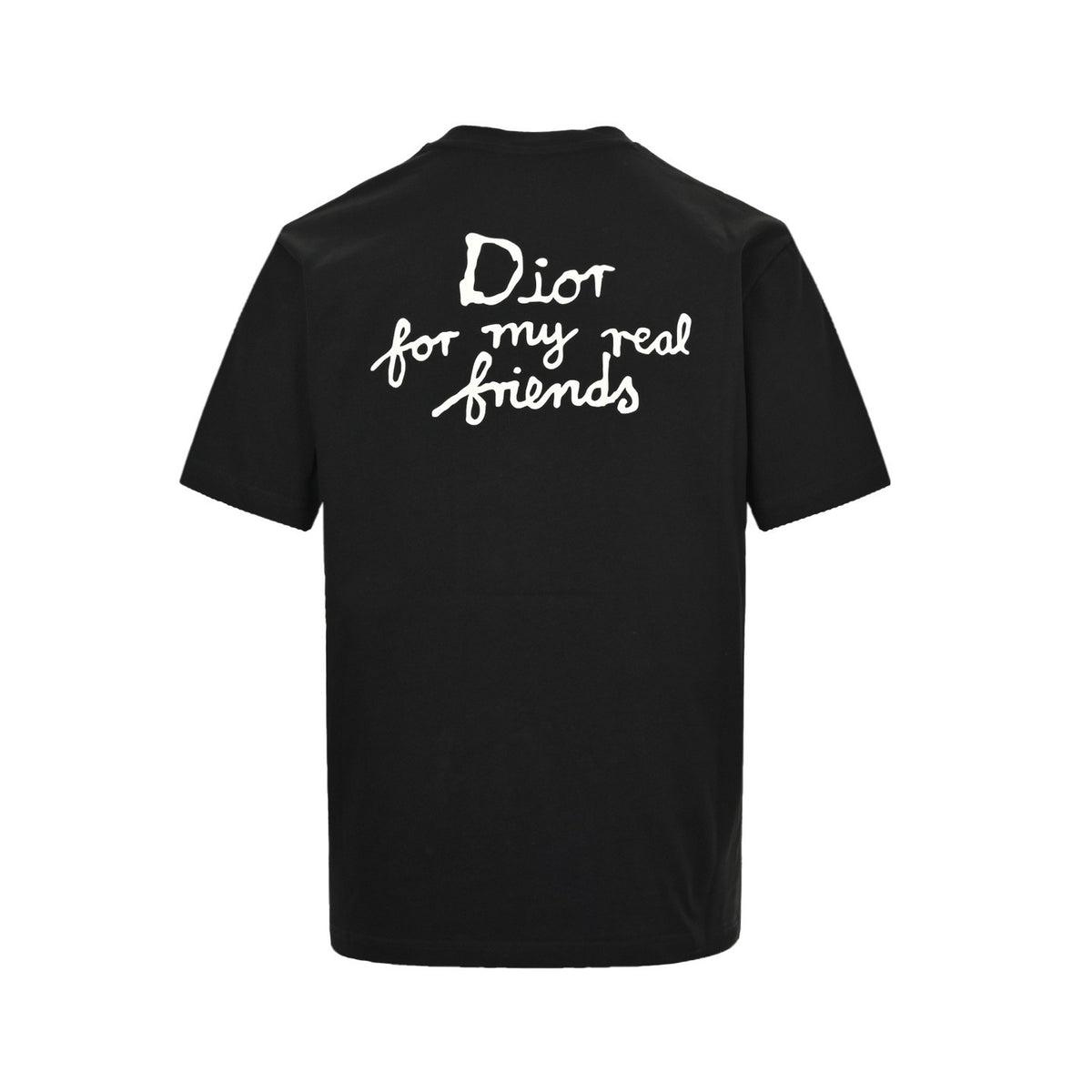Dior 25ss front and back letter foam printed short sleeves