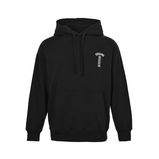 Chrome Hearts/Chrome Heart 25Fw classic Sanskrit letter logo embroidered hooded sweatshirt
