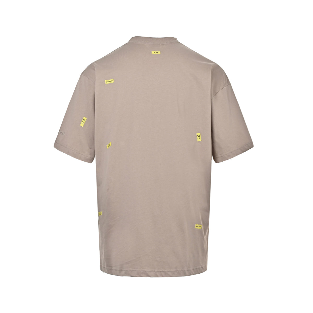 Balenciaga/Balanciaga 26ss 520 printed label short sleeves