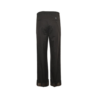 Louis Vuitton 25Fw presbyopic logo web plaid casual trousers