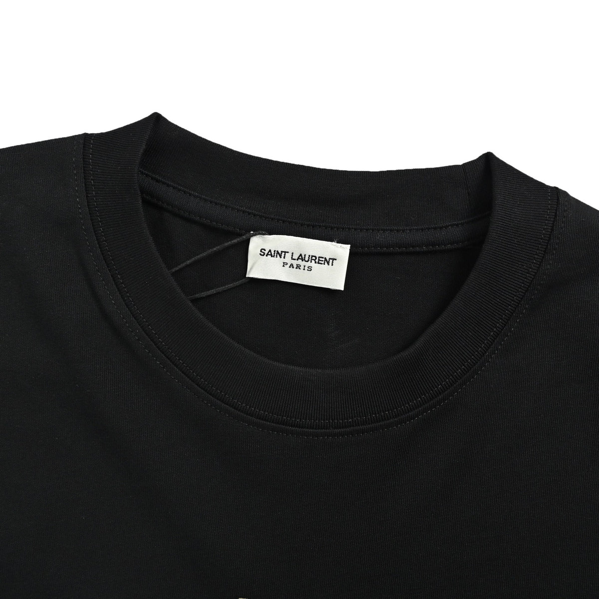 Saint Laurent hot stamping letter logo printed short sleeves