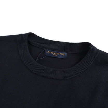 Louis Vuitton love jacquard knitted crew neck sweater