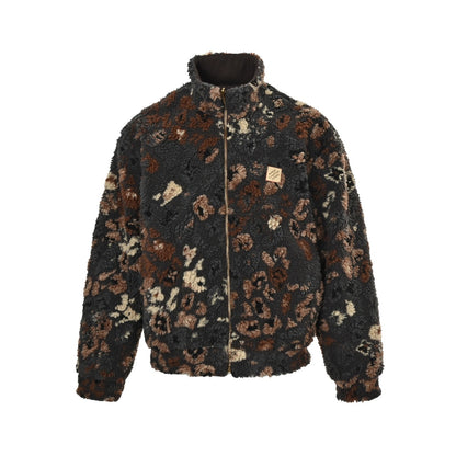 Louis Vuitton & Nigo floral reversible fleece and sherpa jacket
