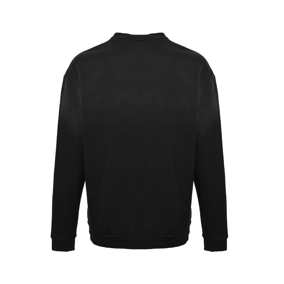 Louis Vuitton washed flocked letter crew neck sweatshirt