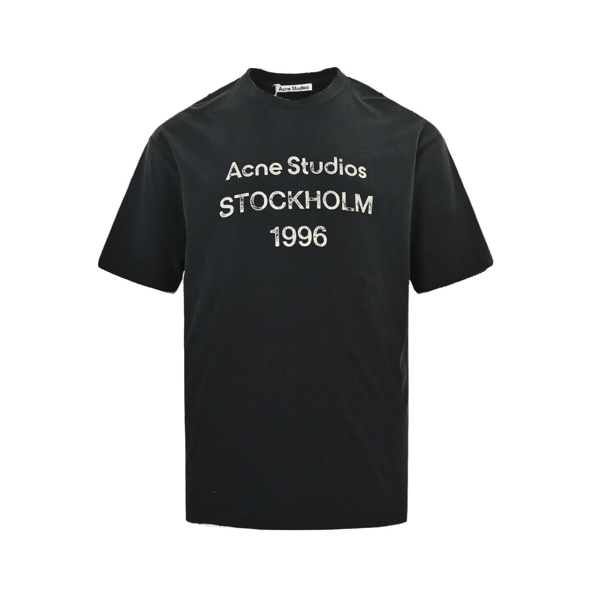 Acne Studios 1996 letter print distressed short sleeves