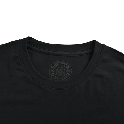 Chrome Hearts/Chrome Heart Cross Flower Arm Sanskrit Scroll Print Long Sleeve T-Shirt