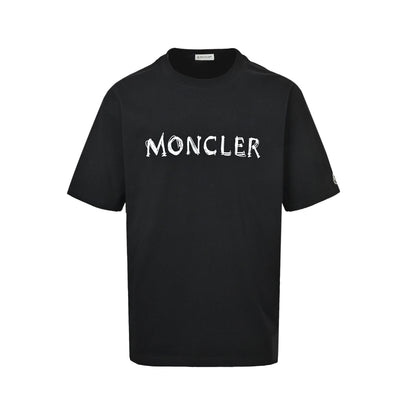 Moncler/Mask 26ss graffiti letter short sleeves
