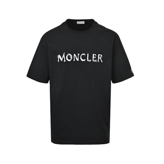 Moncler/Mask 26ss graffiti letter short sleeves
