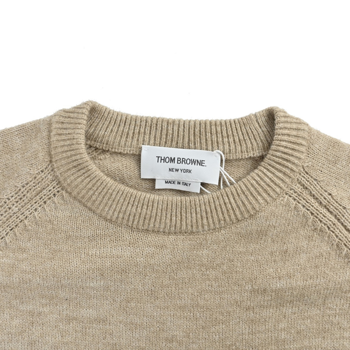 Thom Browne/Thom Brown four-bar wool crew neck sweater