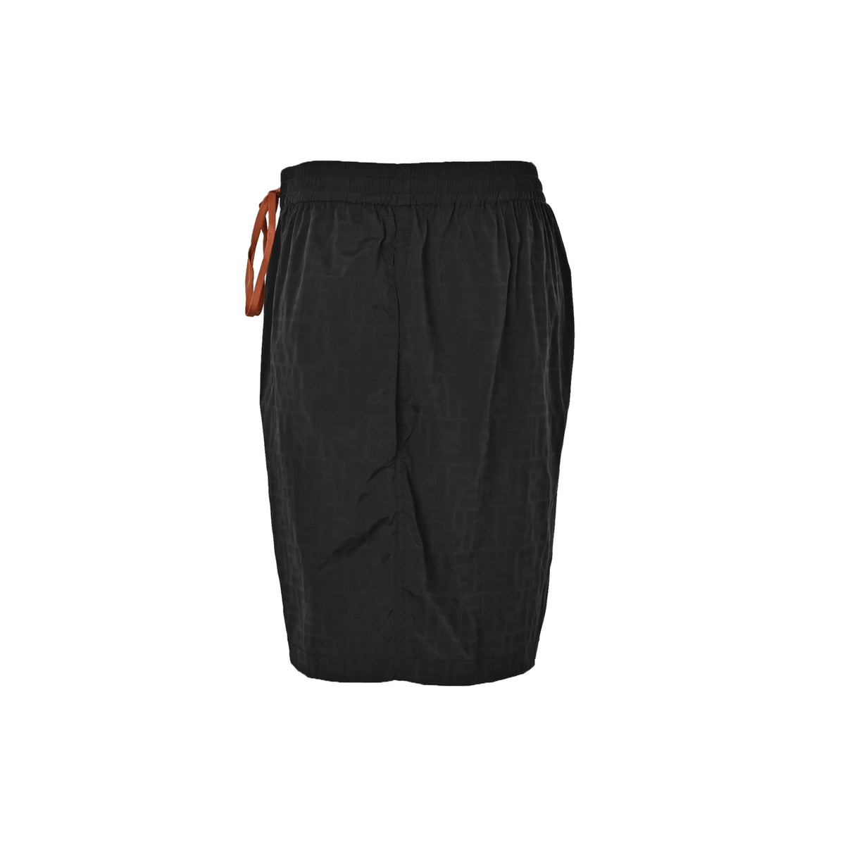 Fendi dark orange drawstring beach shorts