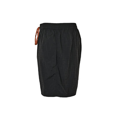 Fendi dark orange drawstring beach shorts
