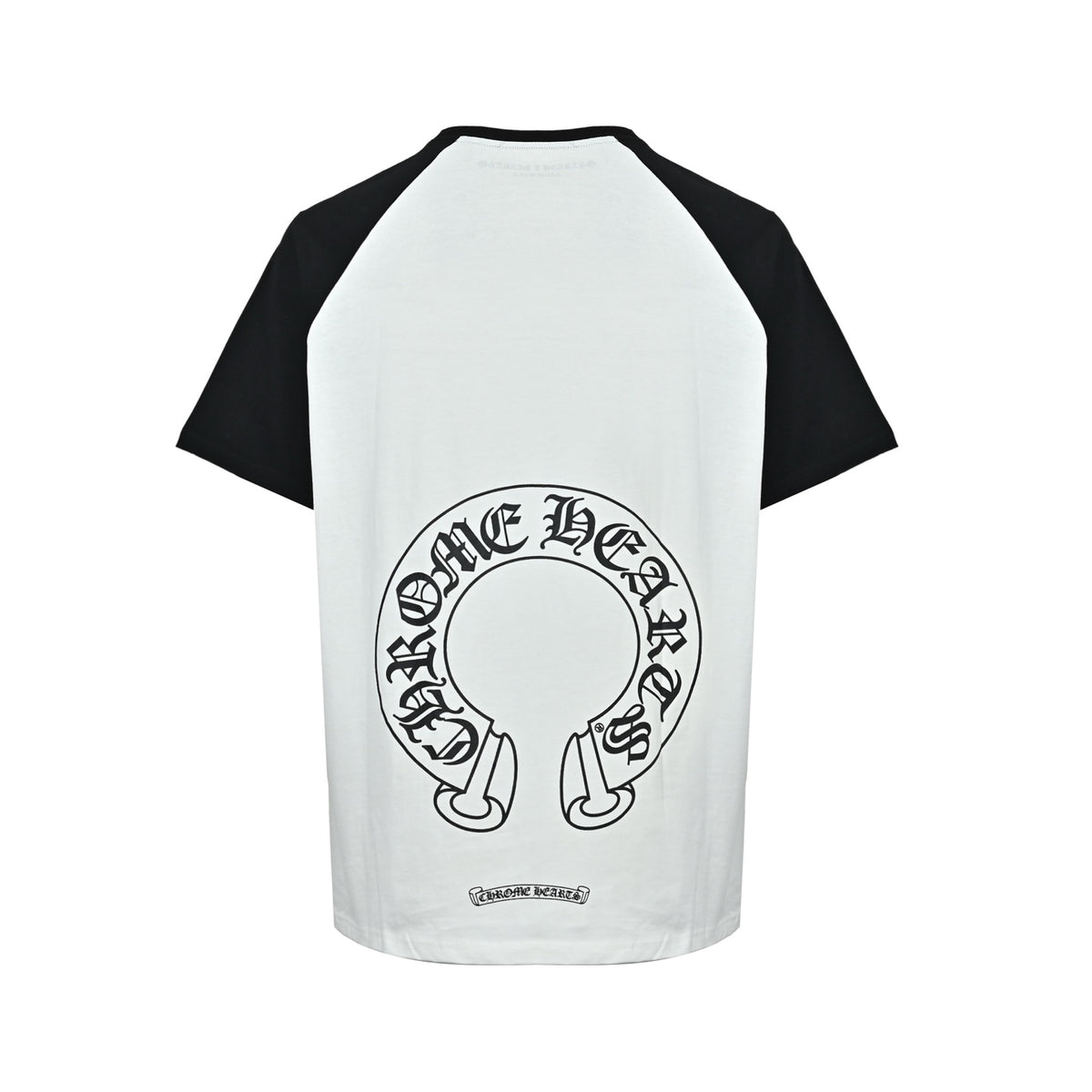 Chrome Hearts/Chrome heart horseshoe print patchwork short sleeves