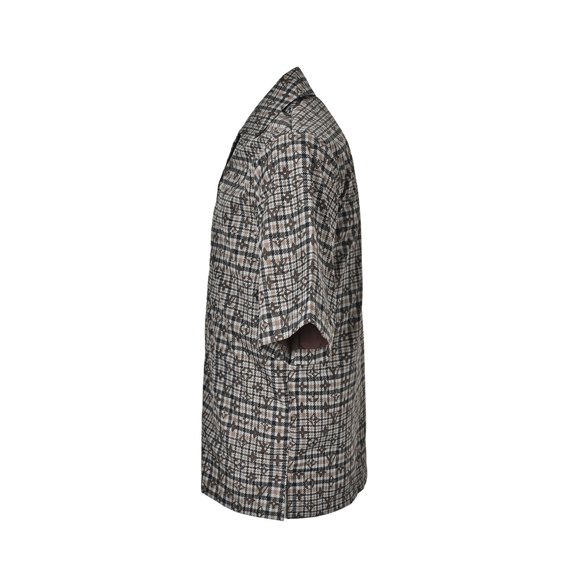 Louis Vuitton old pattern plaid suit short-sleeved shirt