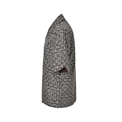 Louis Vuitton old pattern plaid suit short-sleeved shirt