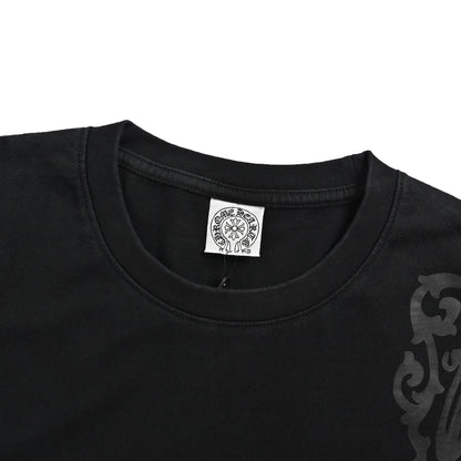 CHROME HEARTS/Chrome Heart Shadow Cross Pattern Print Short Sleeves