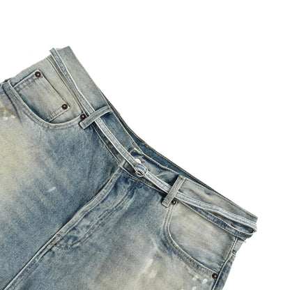Acne Studios jet wash denim shorts