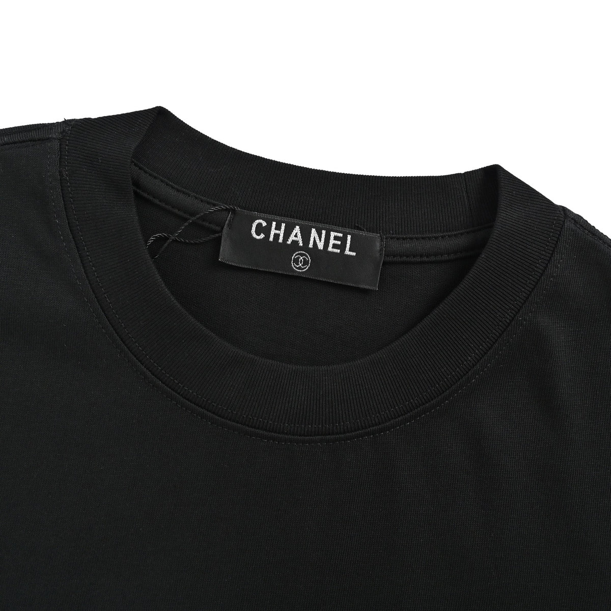 Chanel 26ss old splash ink double C printed short sleeves