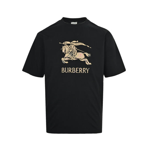 Burberry gradient plaid war horse print short sleeves