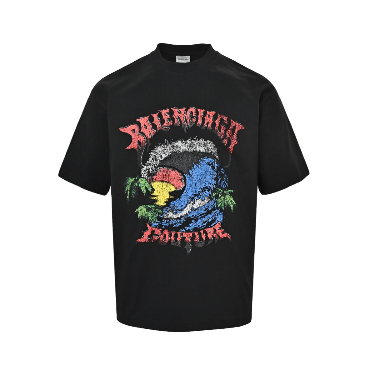 Balenciaga/Balanciaga Hawaiian seaside print short sleeves