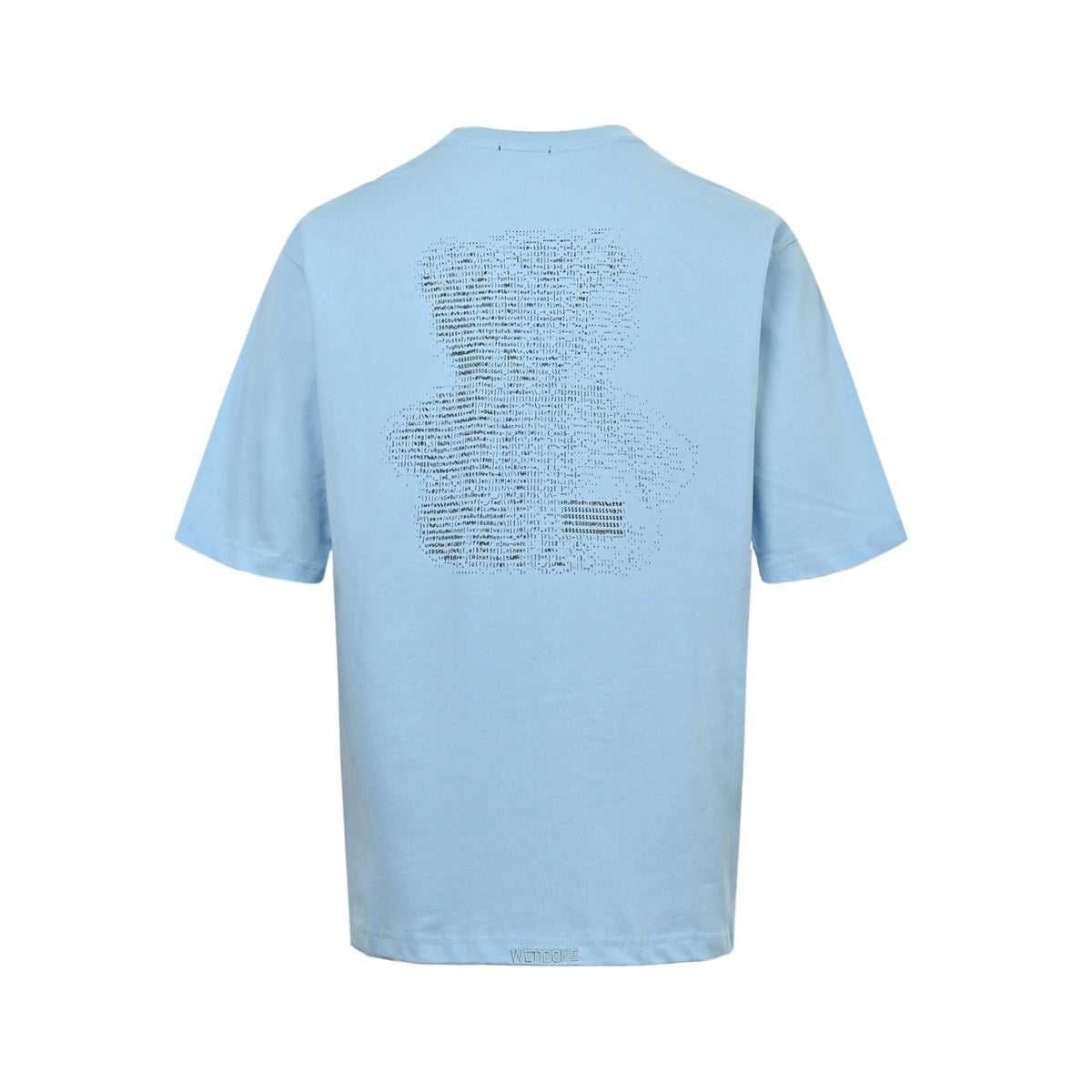 WE11DONE letter outline bear print short sleeves