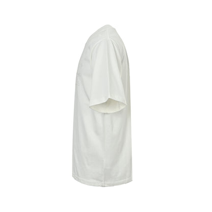 Maison Margiela 25ss embroidered letter short sleeves