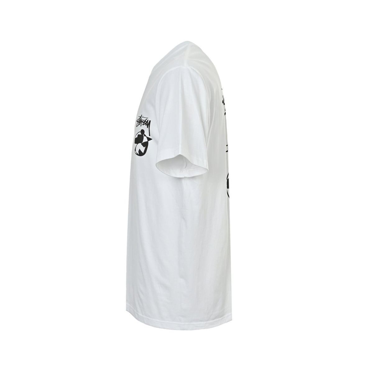Stussy geometric pattern printed short sleeves on the back