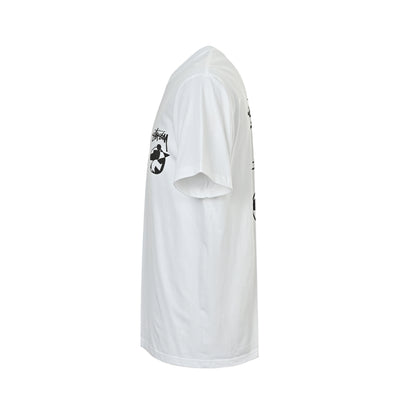 Stussy geometric pattern printed short sleeves on the back