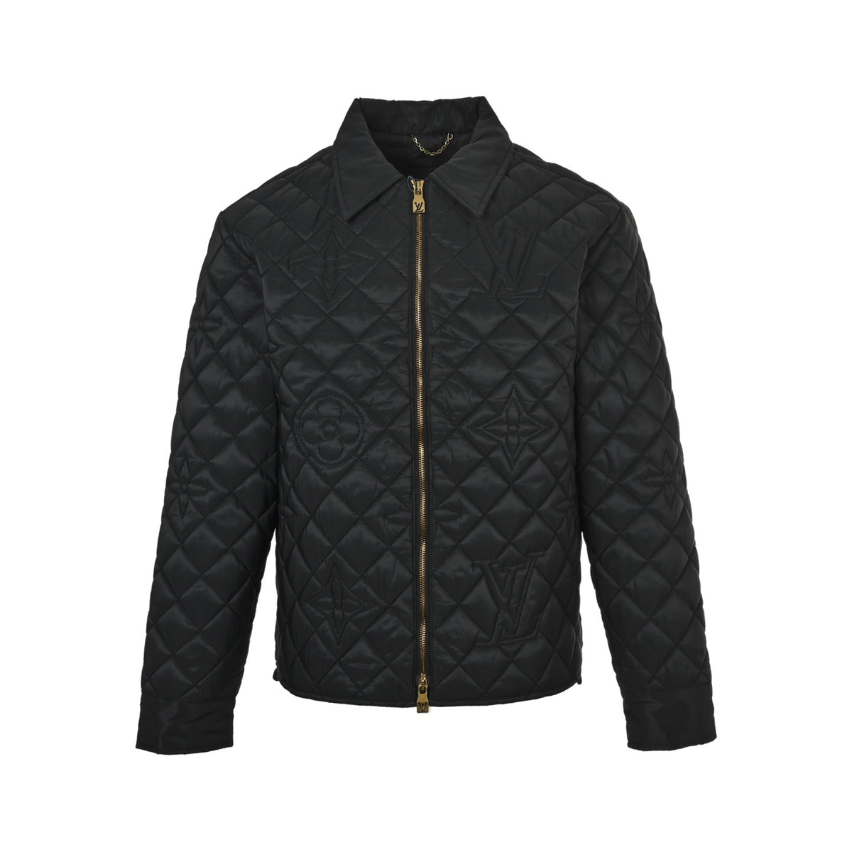 Louis Vuitton three-flower all-over embroidered cotton jacket