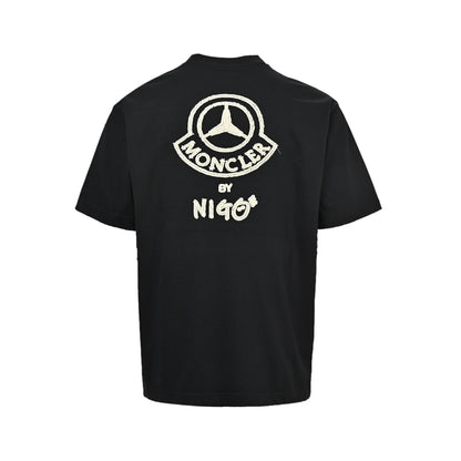 Moncler/Mask NIGO Mercedes-Benz joint embroidery round neck short sleeves
