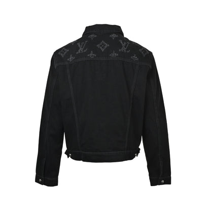 Louis Vuitton washed ripped denim jacket